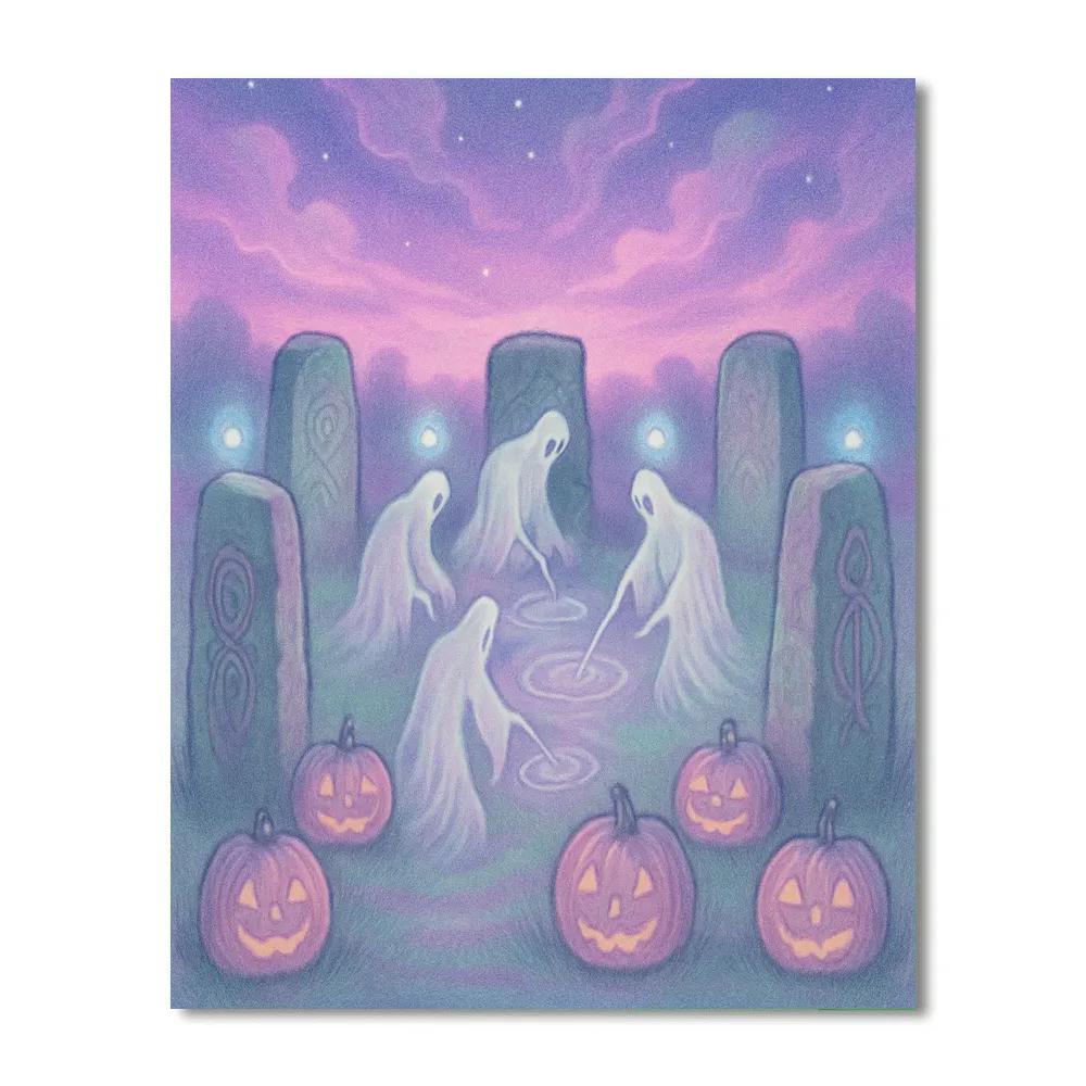 Echoes In The Stone Circle paint by color