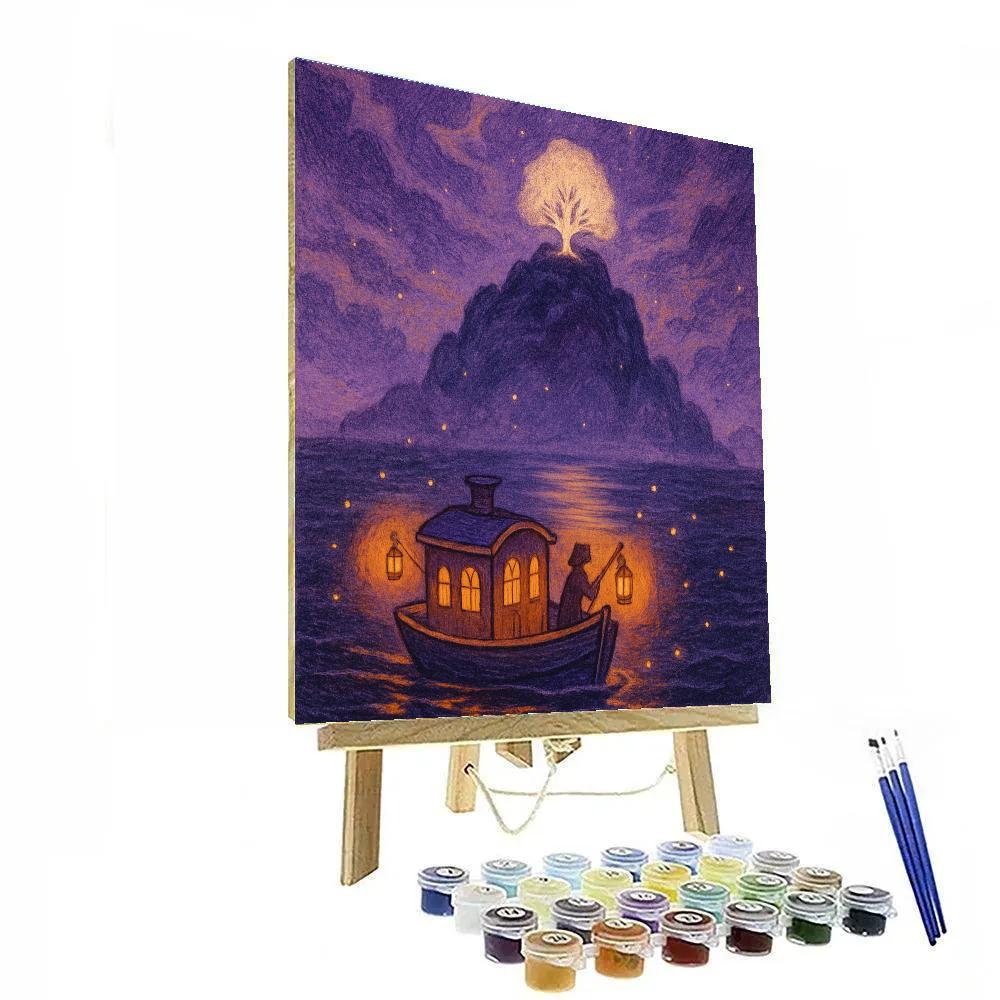 Lantern Ferry To The Phantom Isle painting number kit
