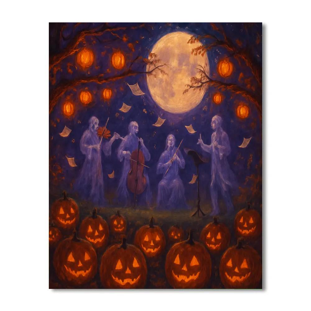 Midnight Orchard Opera Numbered painting kits