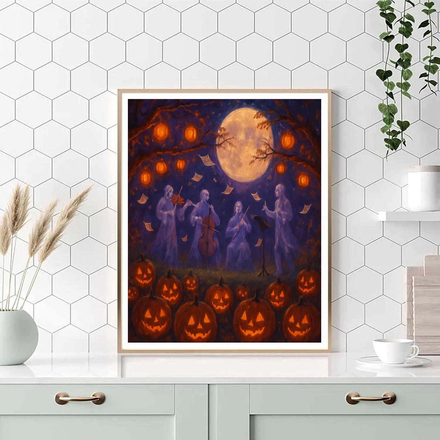 Midnight Orchard Opera Numbered painting kits