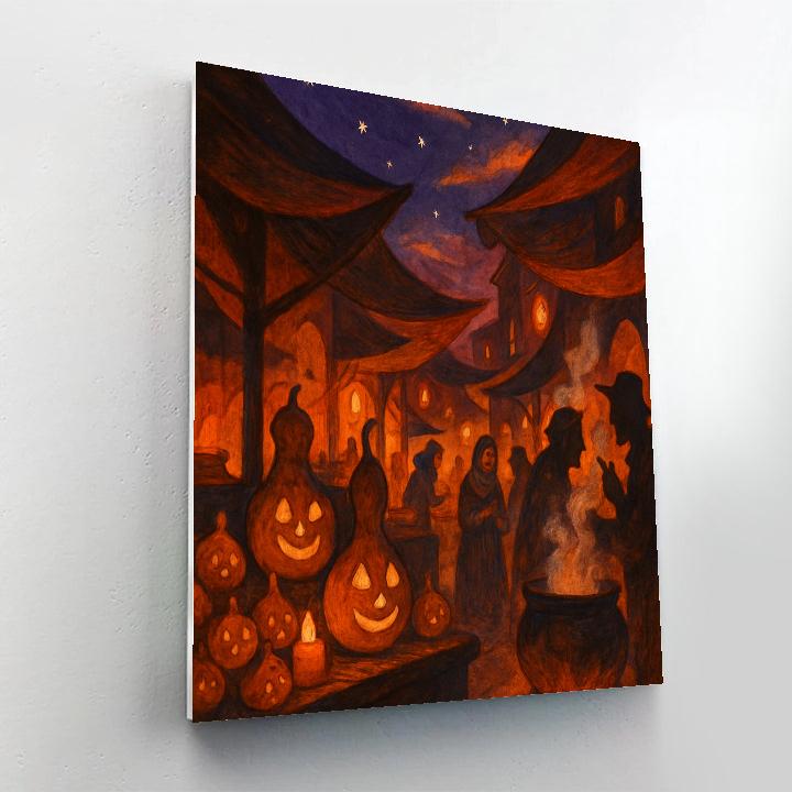 Candle Alley Of The Hollow Bazaar Painting by numbers kit