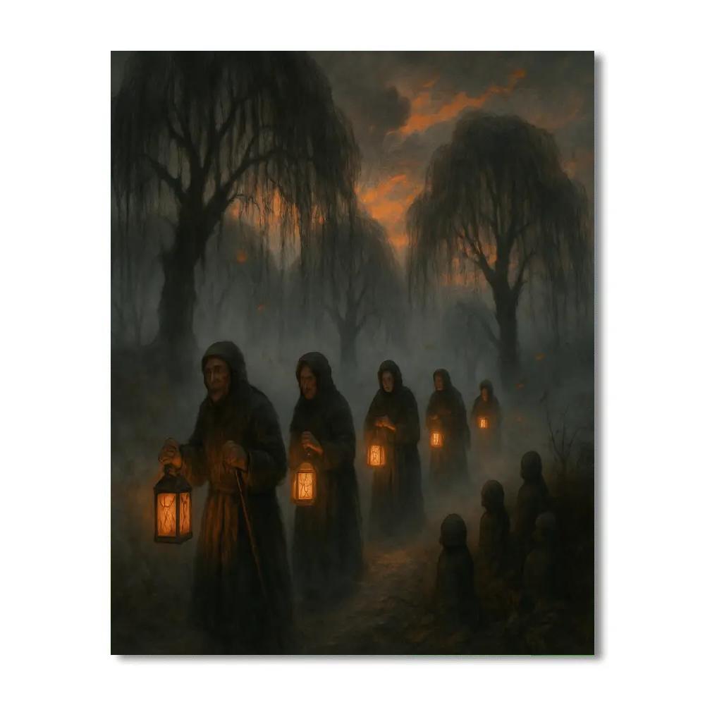 Willowgrave Lantern Parade DIY paint by numbers