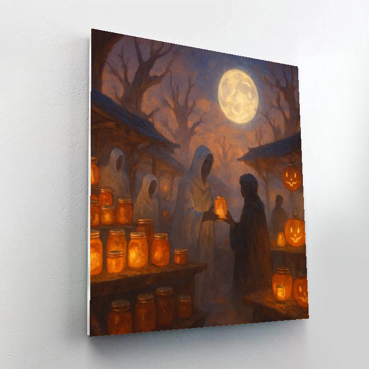 Night Market Of The Forgotten Orchard DIY paint by numbers