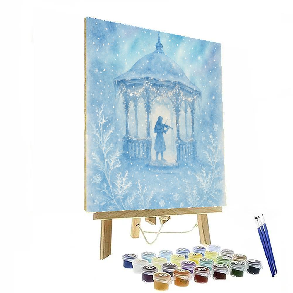 Frost Flower Gazebo Serenade paint by color