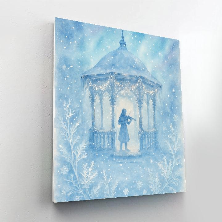 Frost Flower Gazebo Serenade paint by color