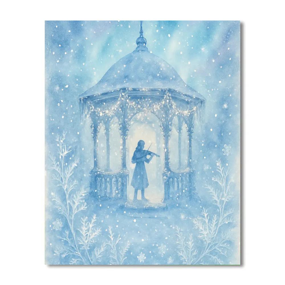 Frost Flower Gazebo Serenade paint by color