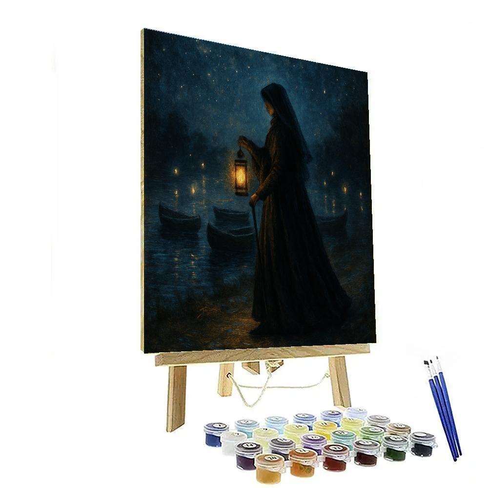 The Widows Lantern Path Paint by numbers kits