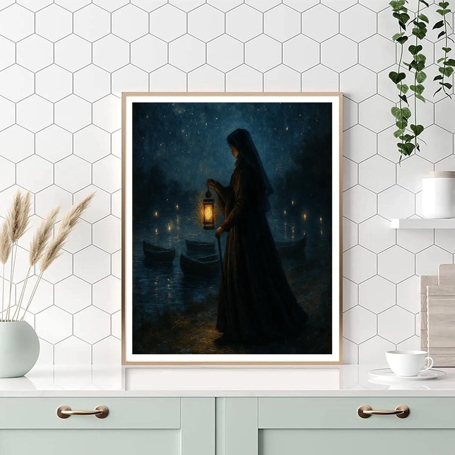 The Widows Lantern Path Paint by numbers kits