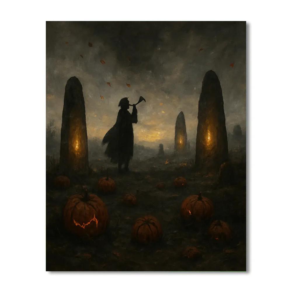 Pumpkin Moor And The Singing Stones paint by number