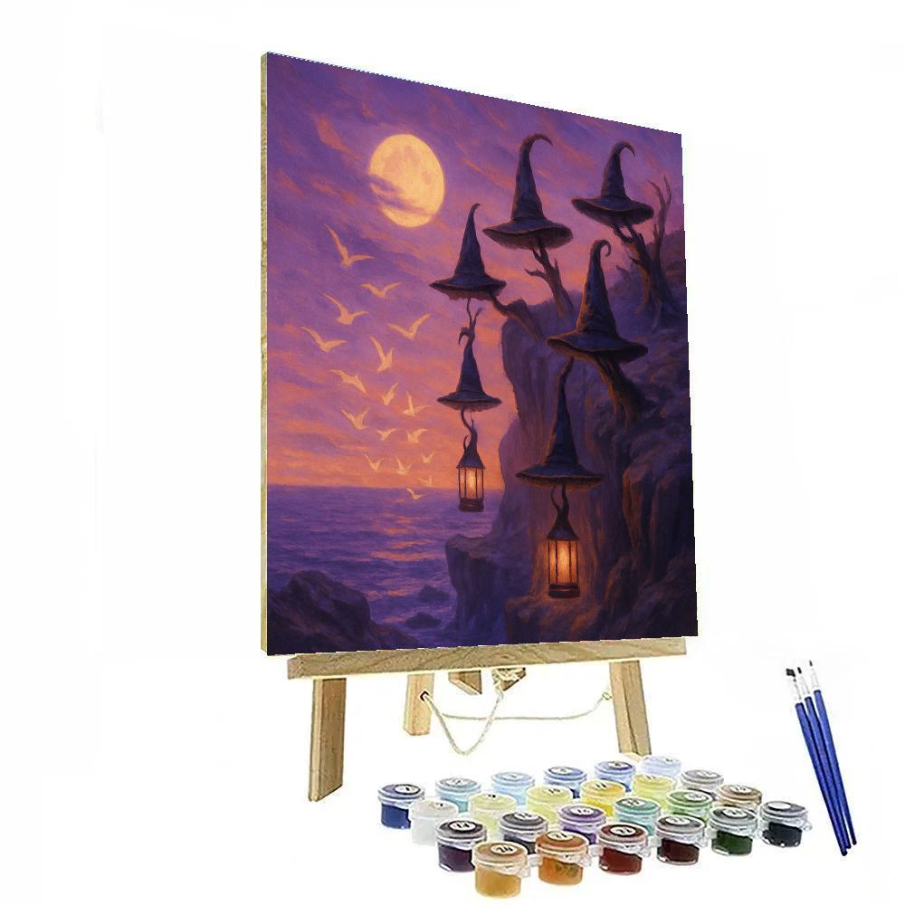 The Witching Shelf Cliffs Number painting