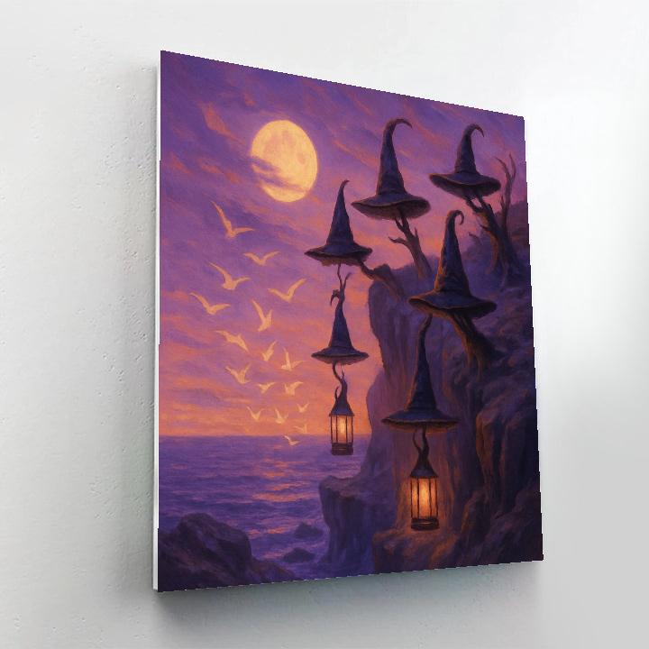 The Witching Shelf Cliffs Number painting