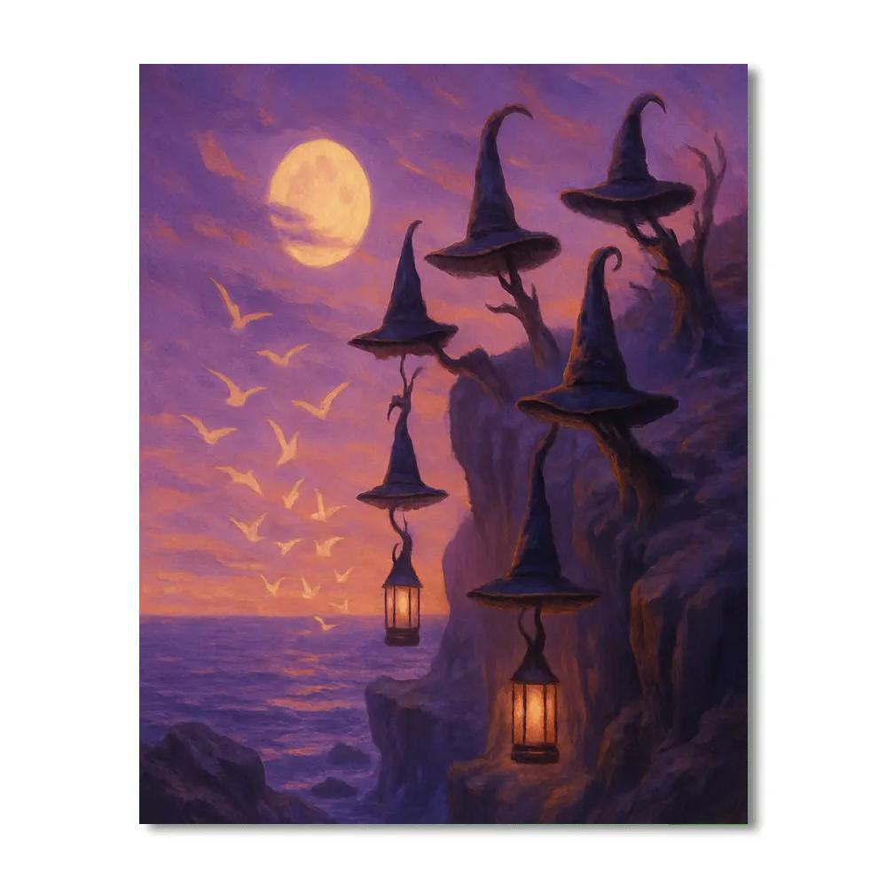 The Witching Shelf Cliffs Number painting