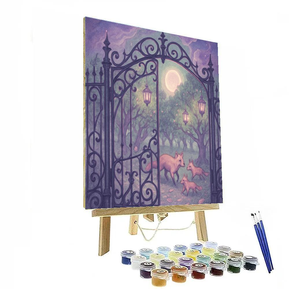 Lantern Orchard Gate Paint by numbers kits