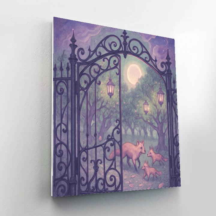 Lantern Orchard Gate Paint by numbers kits
