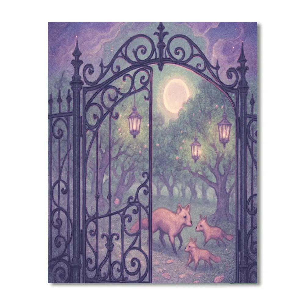 Lantern Orchard Gate Paint by numbers kits