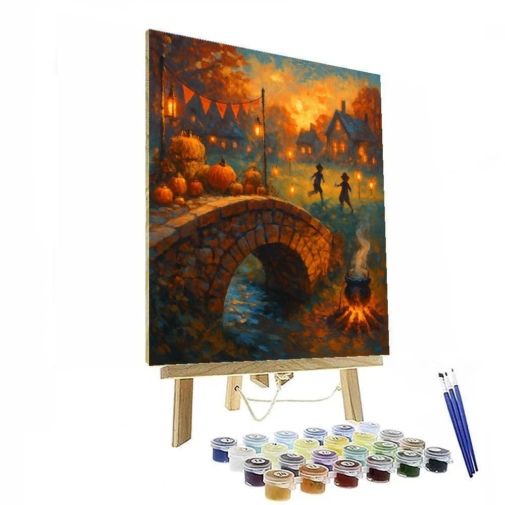 Pennybridge Harvest Twilight Painting by numbers kit