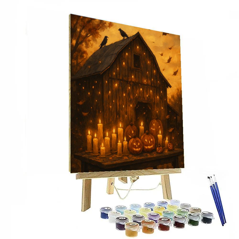 Nocturne Of The Gilded Barn Painting by numbers kit