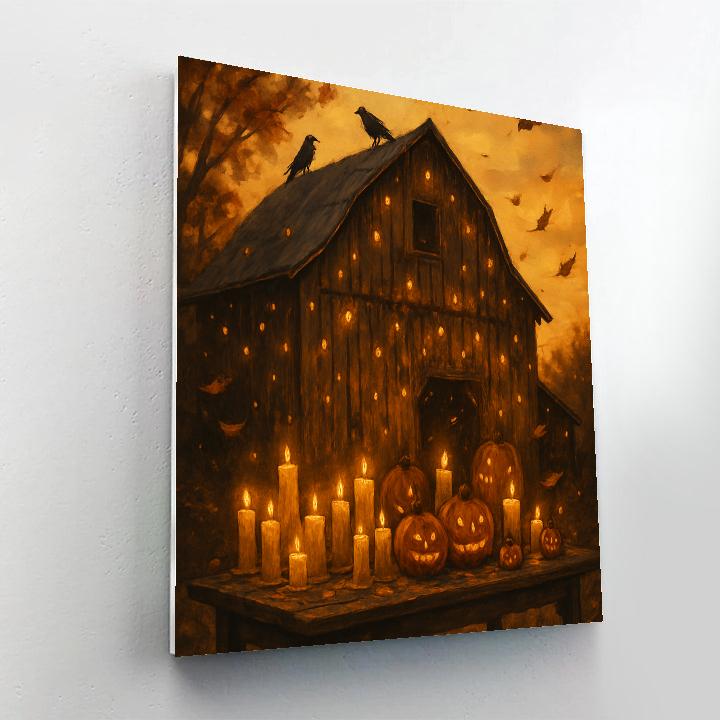 Nocturne Of The Gilded Barn Painting by numbers kit