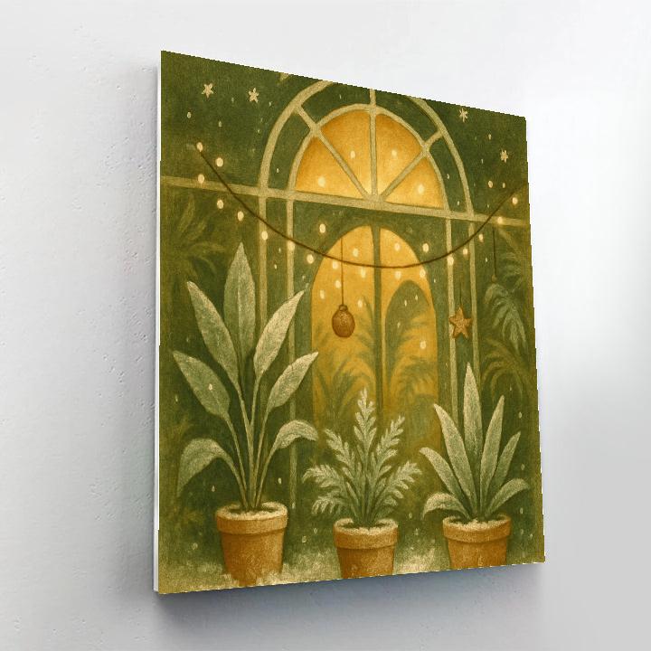 Snowy Conservatory Plant Parade Numbered painting kits
