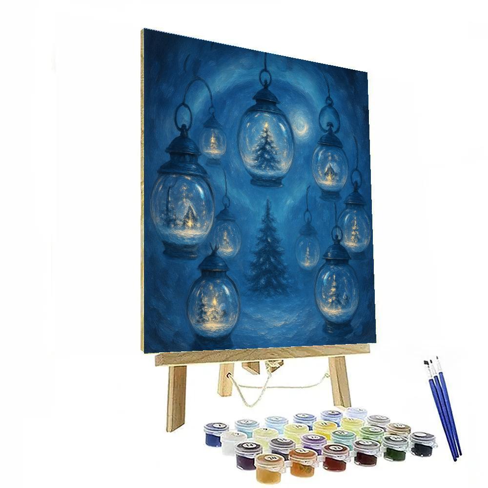 Lantern Carousel Of Winter Wishes Painting by numbers kit