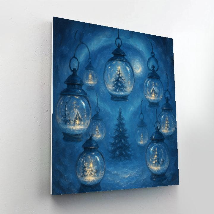 Lantern Carousel Of Winter Wishes Painting by numbers kit