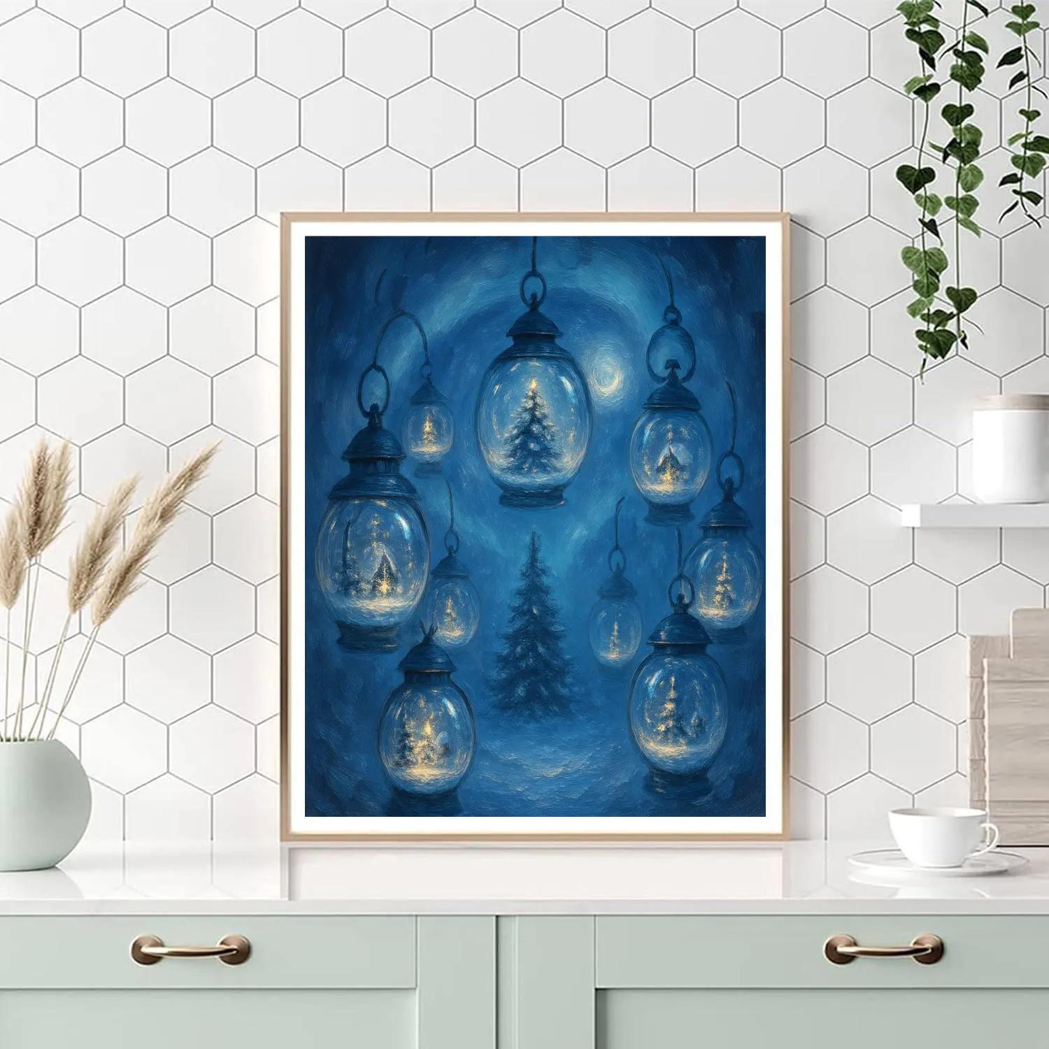 Lantern Carousel Of Winter Wishes Painting by numbers kit