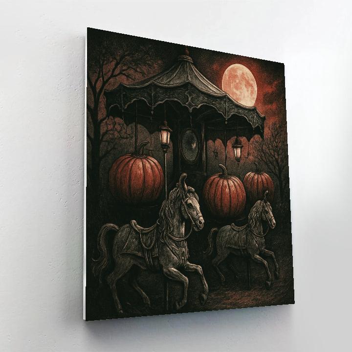Midnight Orchard Carousel paint by number