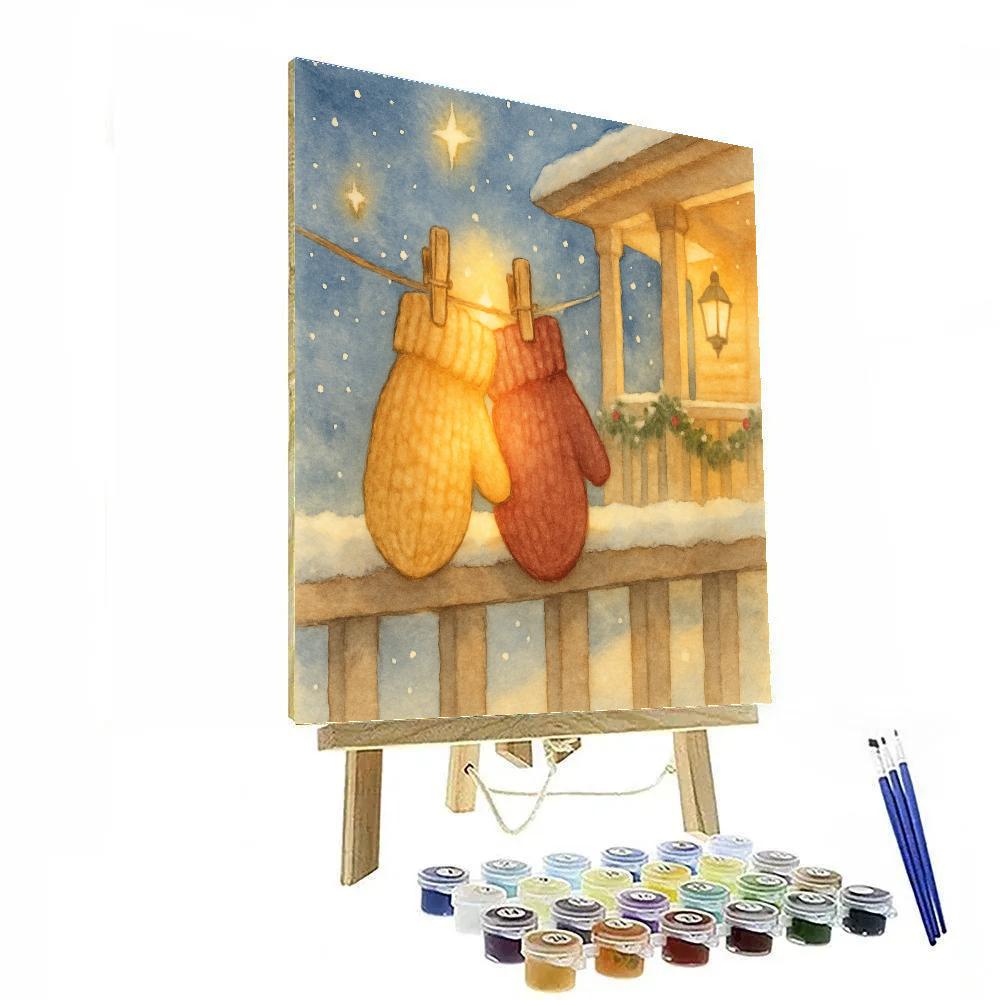 Starlit Mitten Exchange Porch Painting by numbers kit