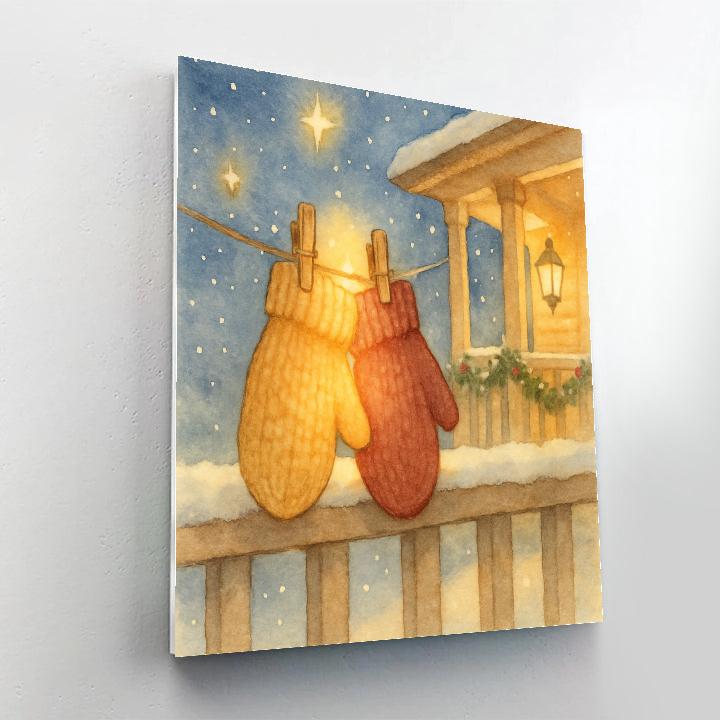 Starlit Mitten Exchange Porch Painting by numbers kit