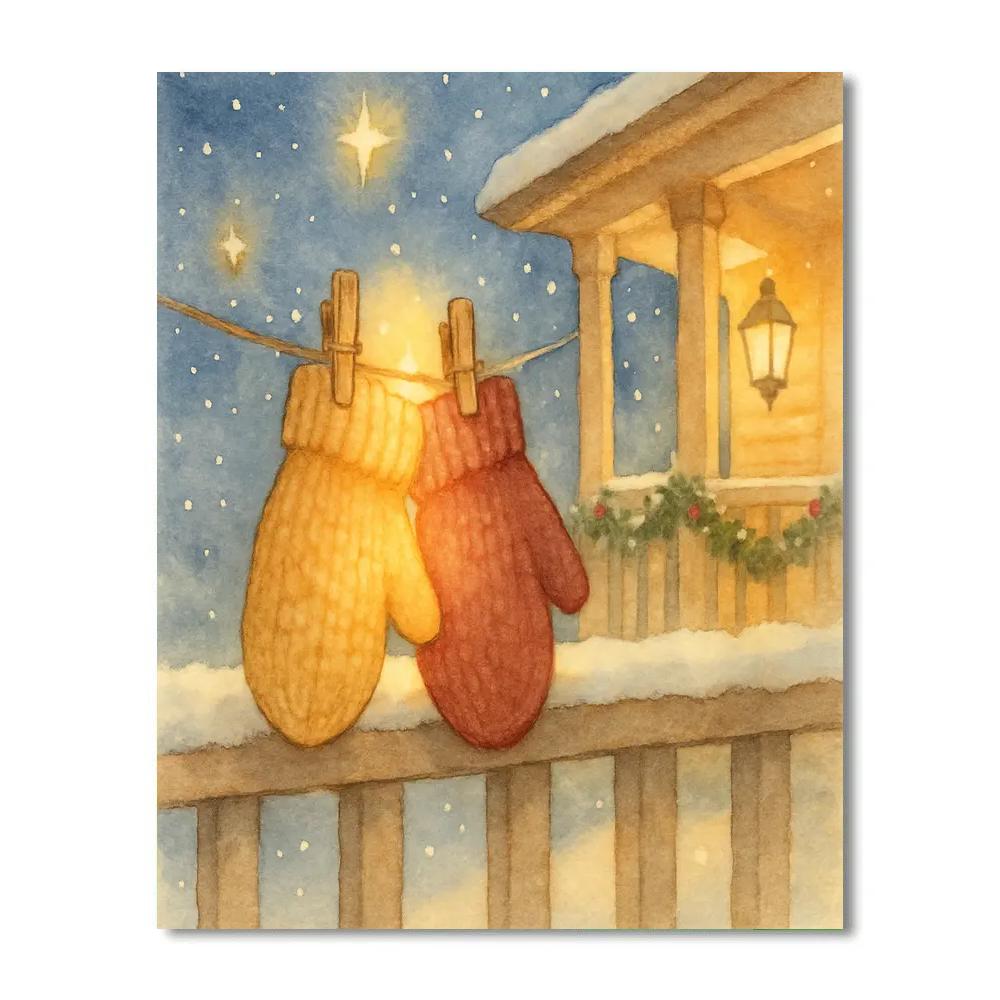 Starlit Mitten Exchange Porch Painting by numbers kit