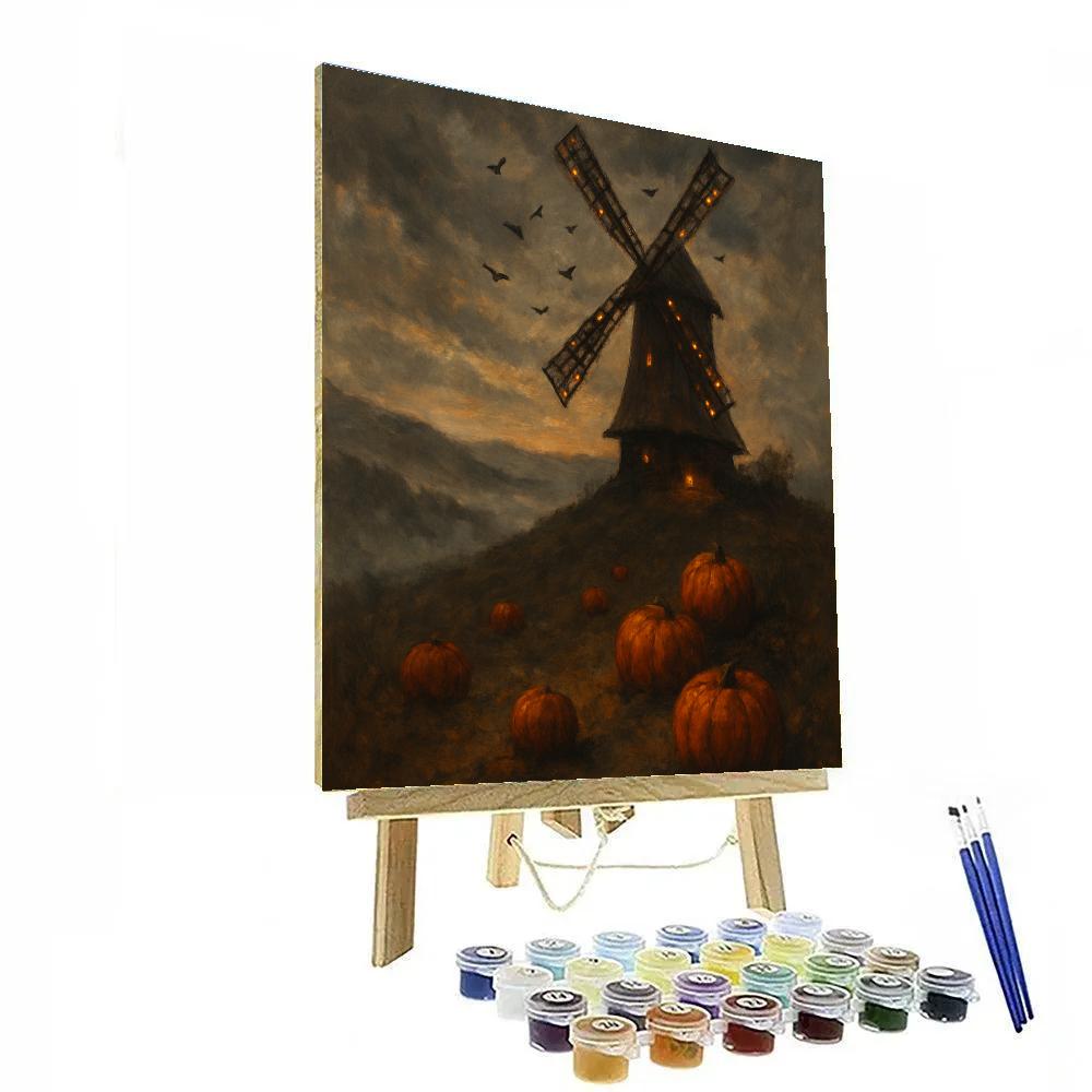 Glow Of The Hollow Windmill paint by color