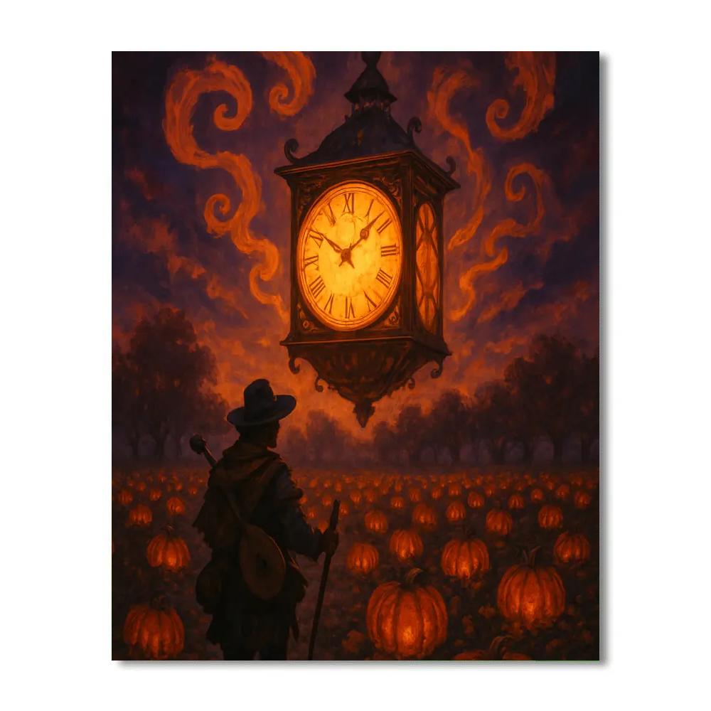 The Orchard Clock Of Ember painting number kit