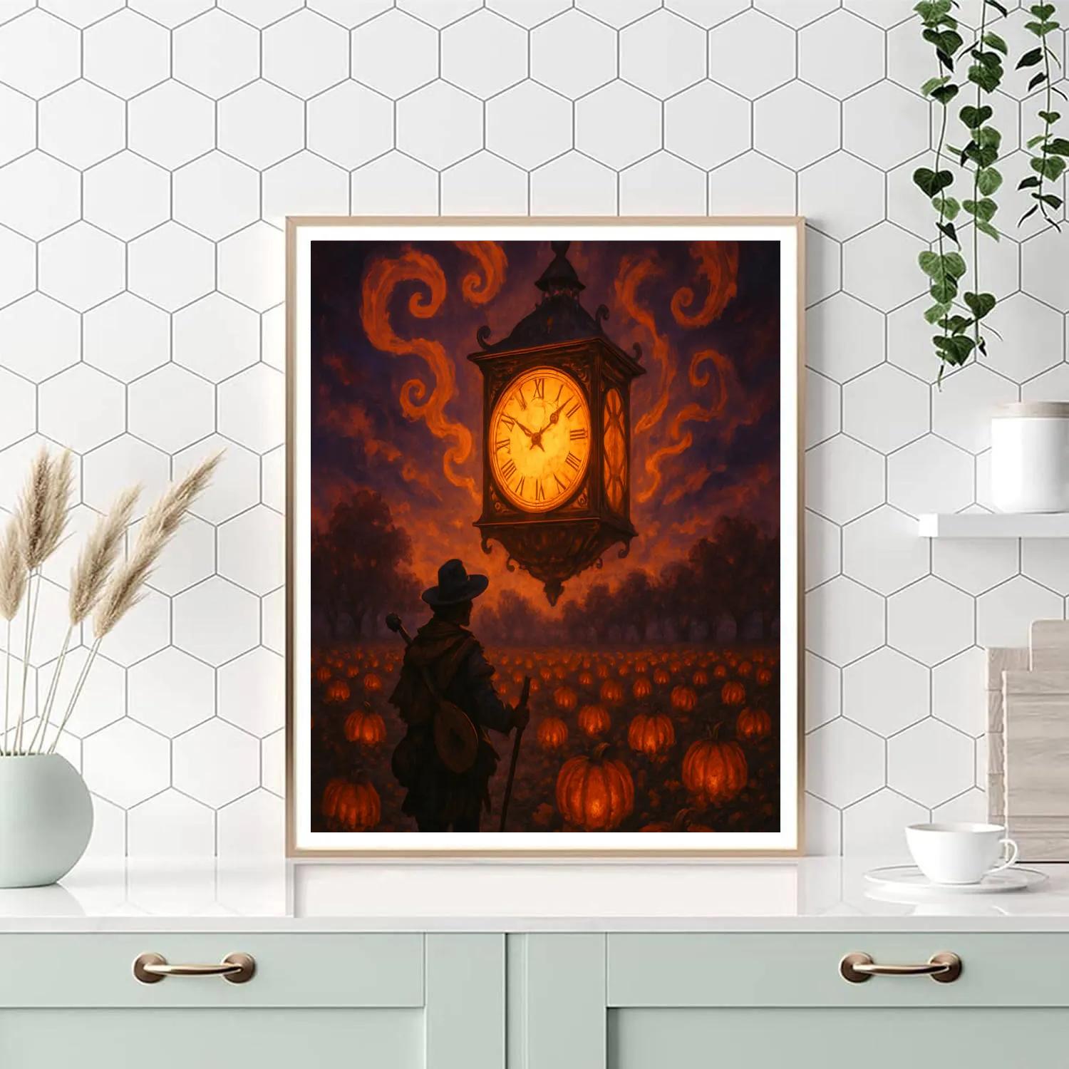 The Orchard Clock Of Ember painting number kit