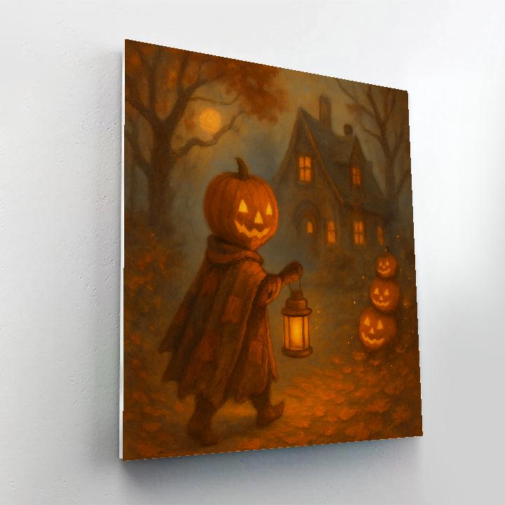 Moonlit Pumpkin Wanderer Painting by numbers kit