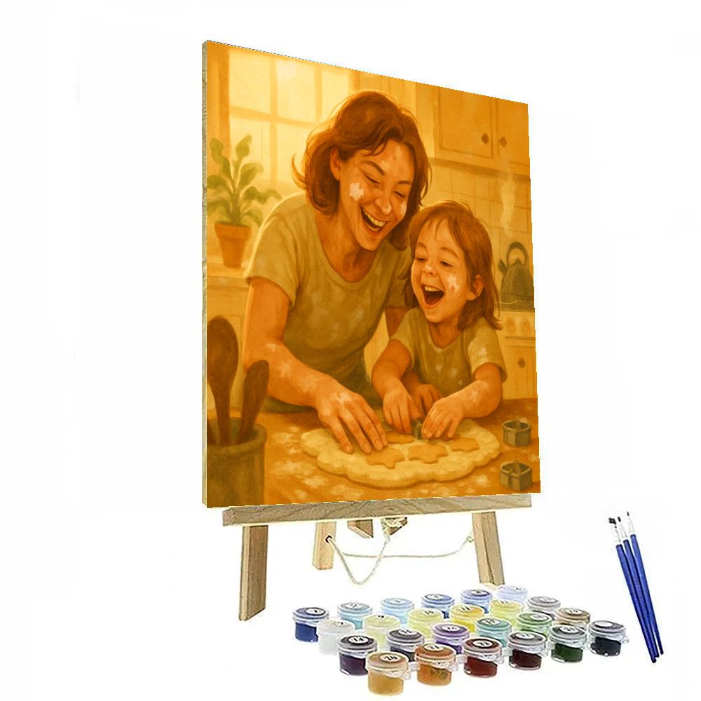 Mom And Child Baking Memories Numbered painting kits
