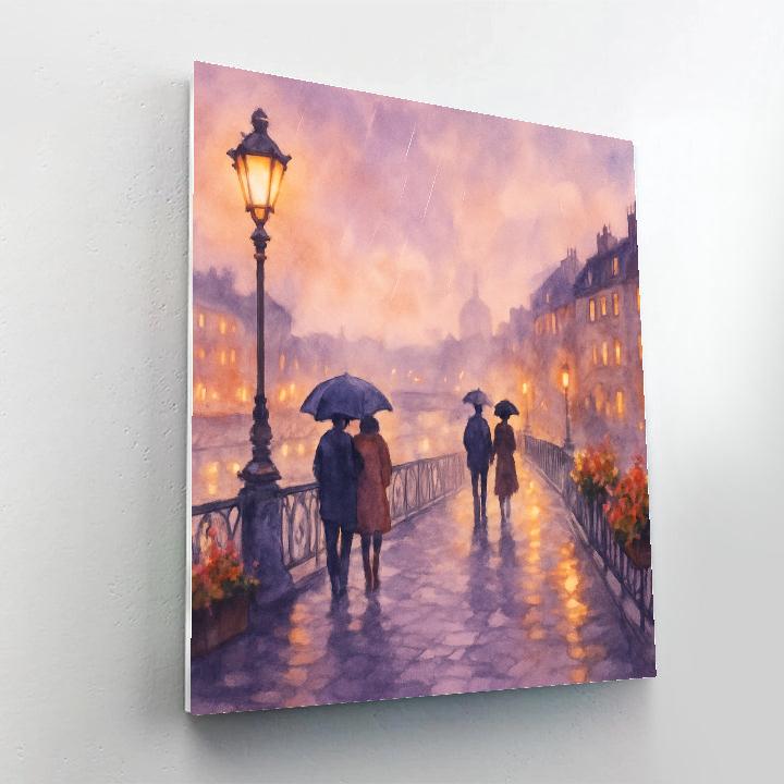 Lavender Bridge Evening Number painting