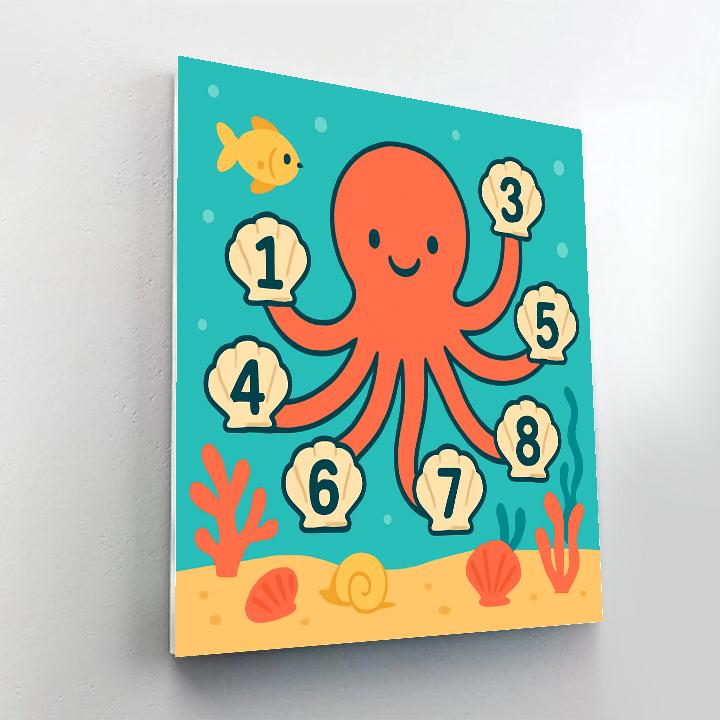 Coral Reef Counting Octopus Paint by numbers kits