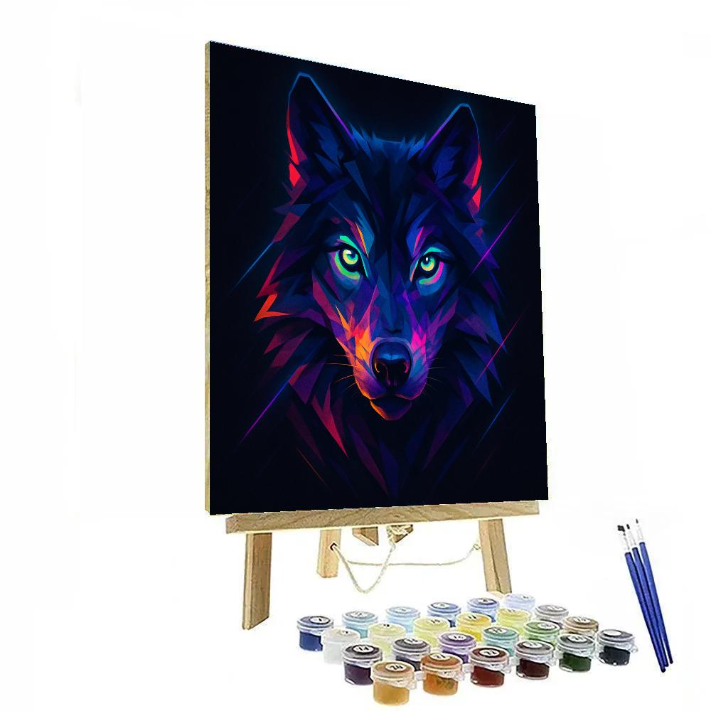 Midnight Wolf Paint by numbers kits