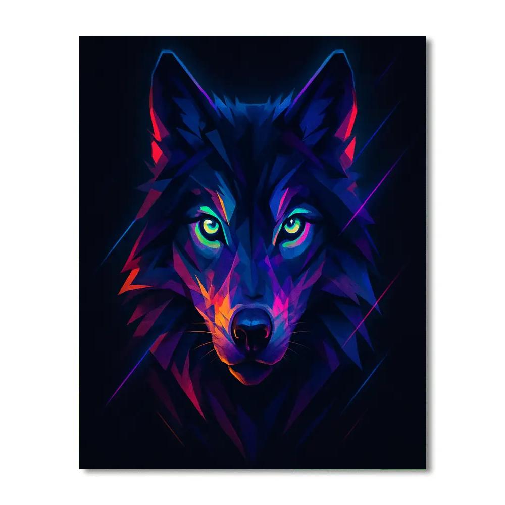 Midnight Wolf Paint by numbers kits