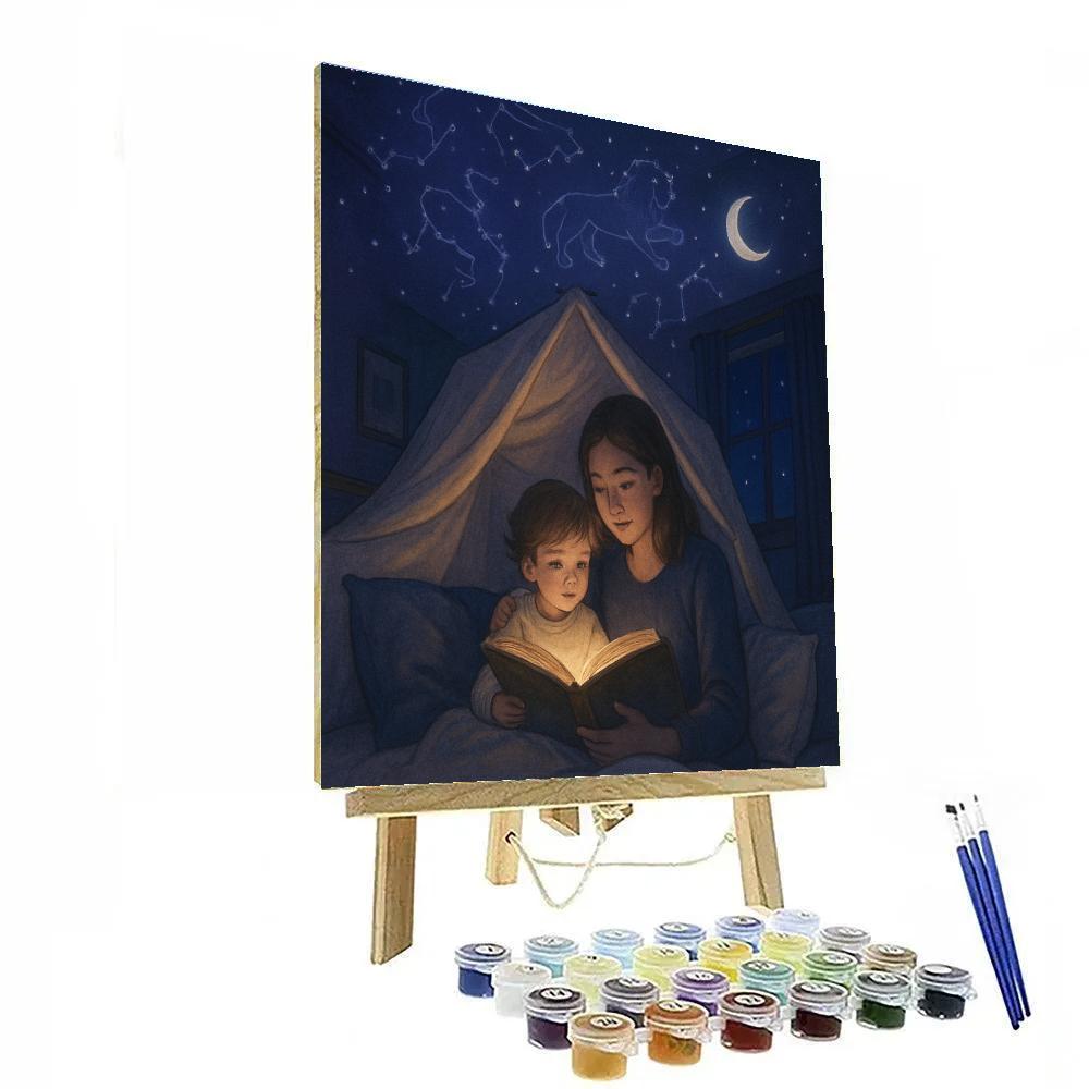 Bedtime Stories Under Stars paint by color