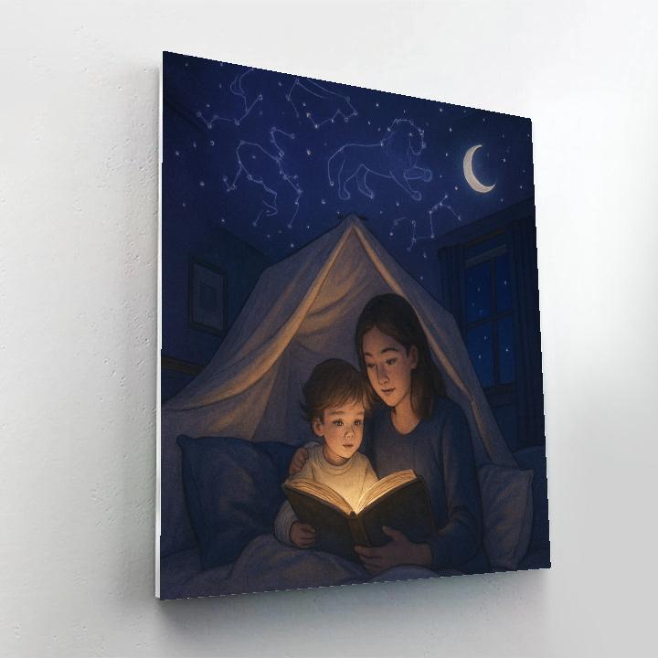 Bedtime Stories Under Stars paint by color
