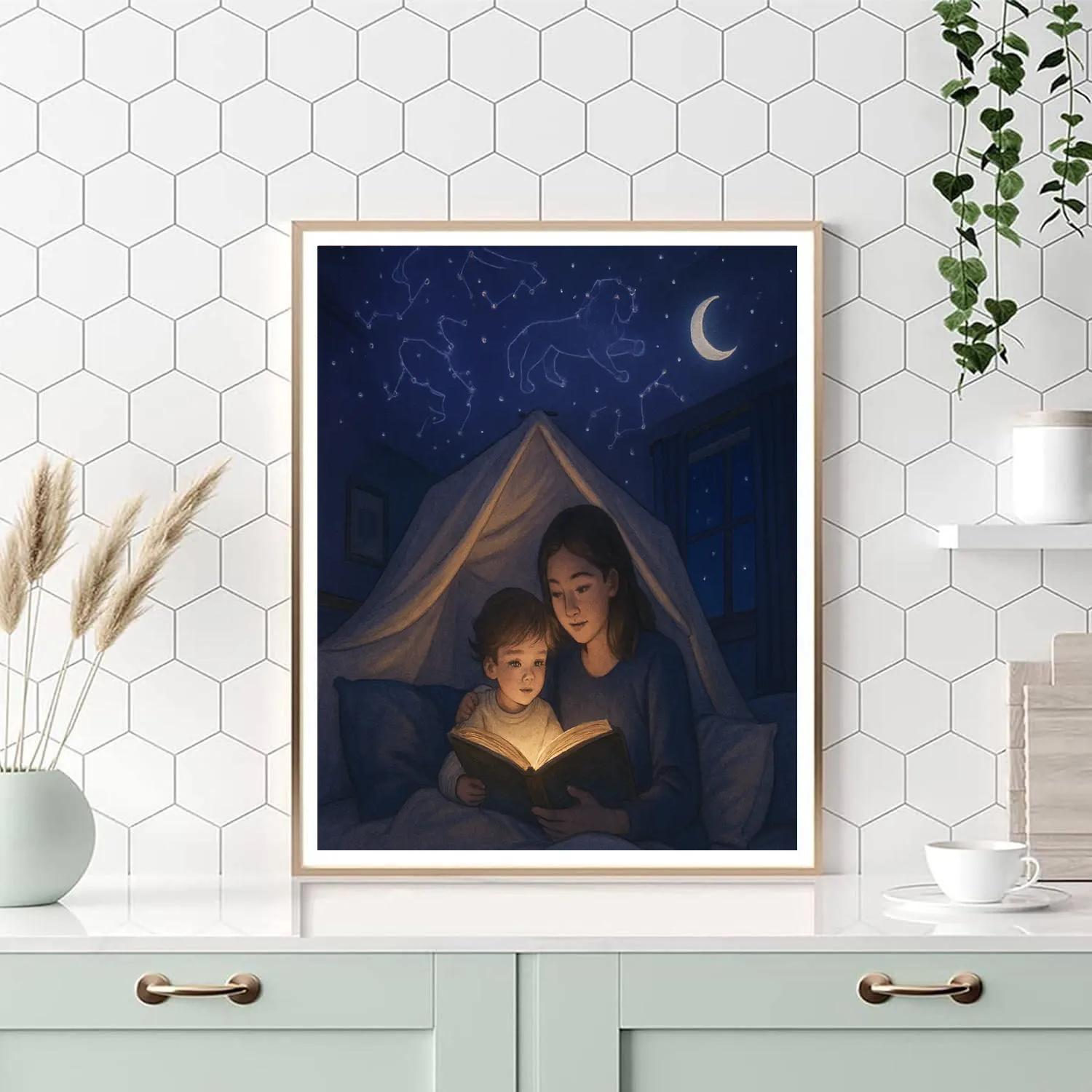 Bedtime Stories Under Stars paint by color