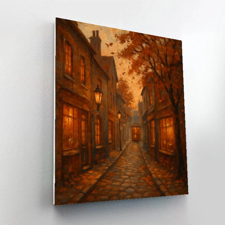 Autumn Alleylight Composition Painting by numbers kit