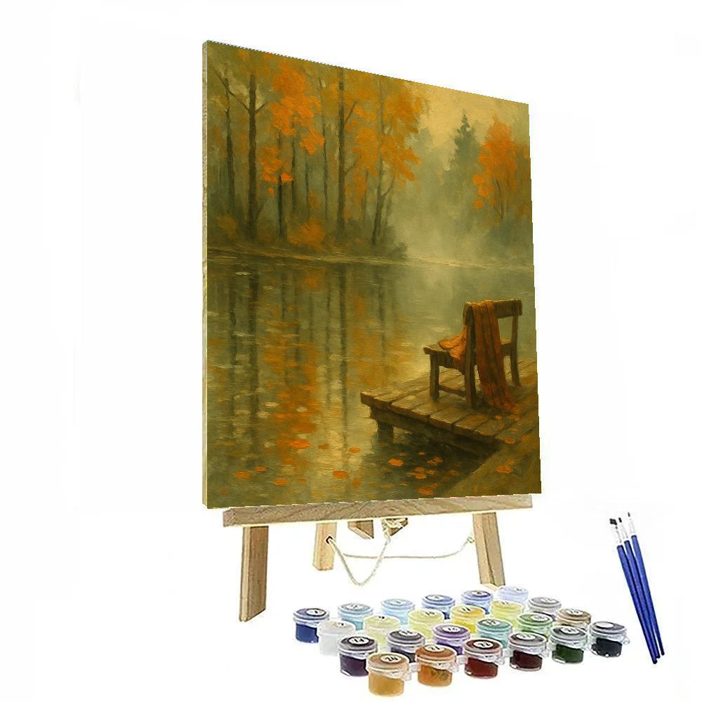 Autumn Reflections At The Lake Painting by numbers kit
