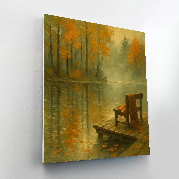 Autumn Reflections At The Lake Painting by numbers kit