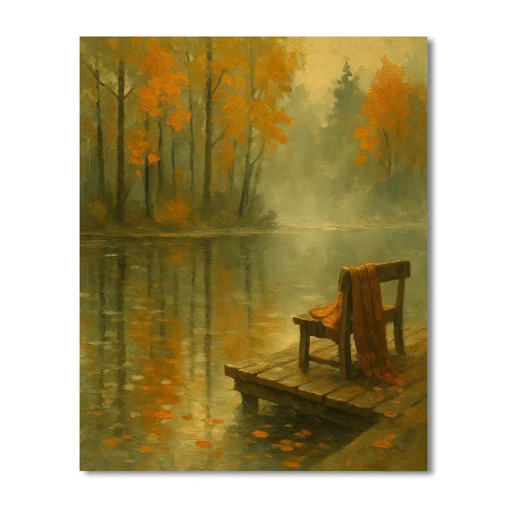 Autumn Reflections At The Lake Painting by numbers kit