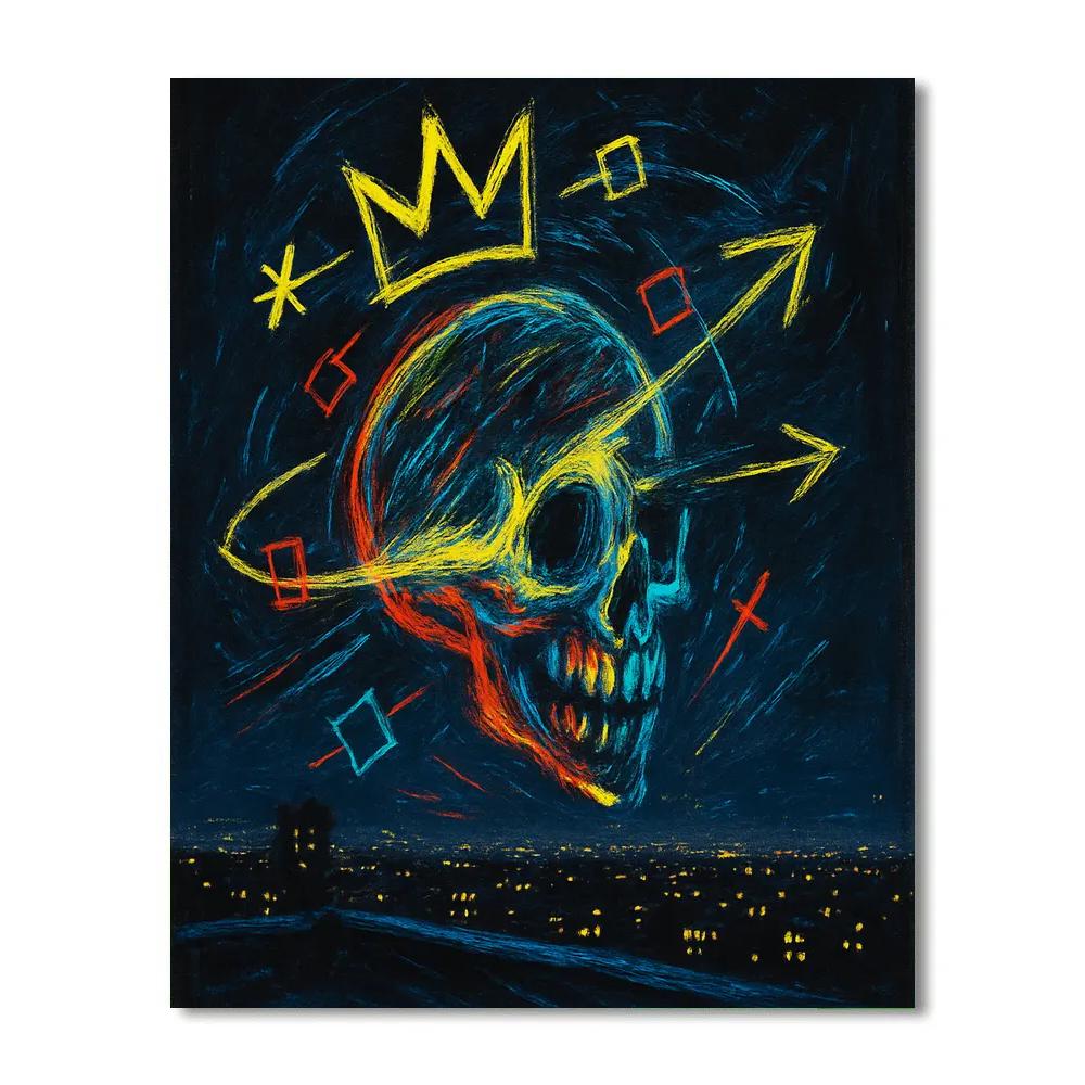 Basquiat Star Noise painting number kit