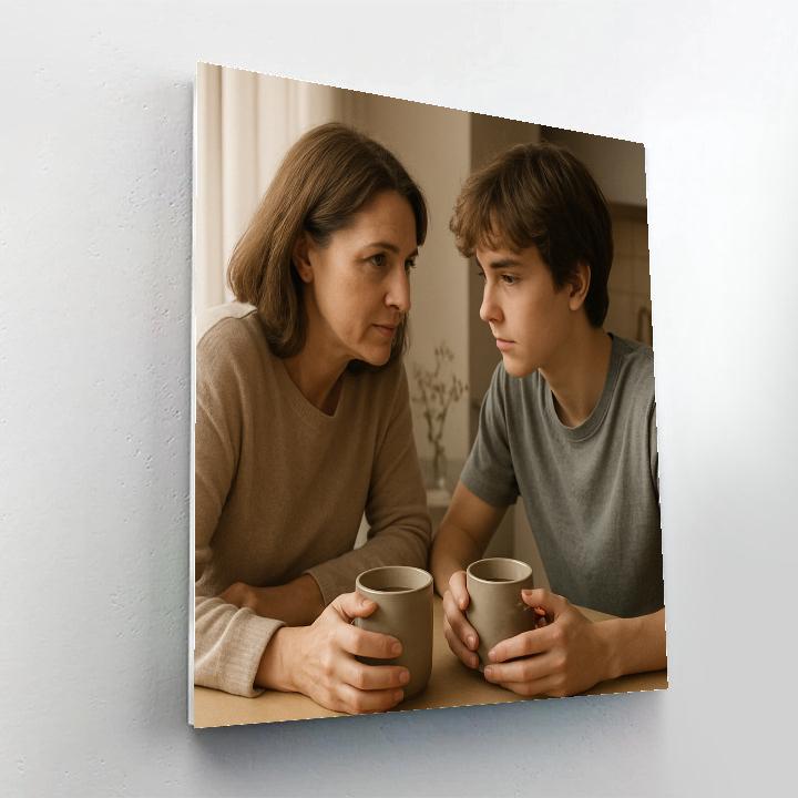 Morning Coffee And Quiet Conversation Painting by numbers kit
