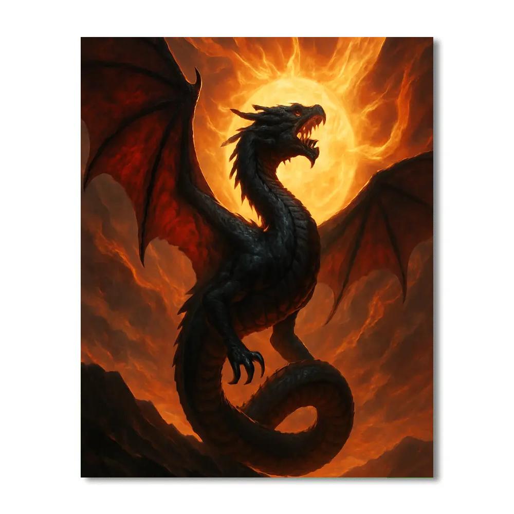 Dragon Solar Ascent Paint by numbers kits