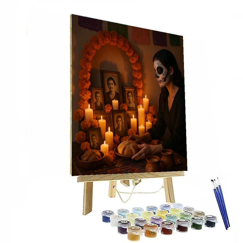 Día De Muertos Ofrenda Gathering paint by numbers